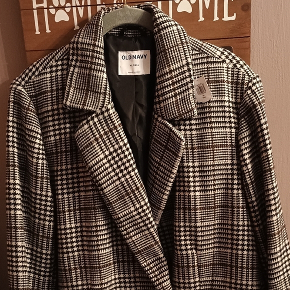 Old Navy Women's Plaid Jacket SZ XXL Tall NWT - Picture 3 of 3